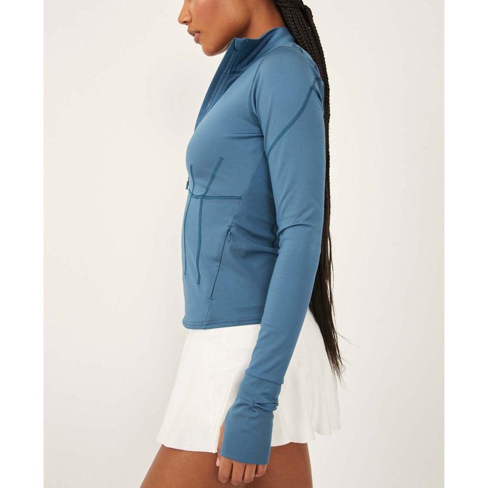 🎉LAST CHANCE🎉 NWT FP Movement Run The Course Half Zip Layer / High Tide - Picture 2 of 8